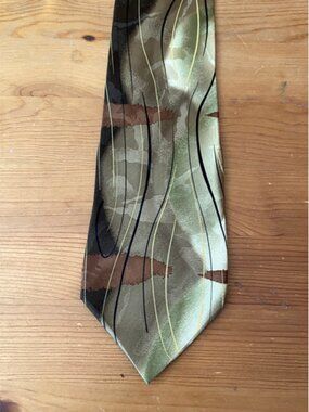 J.GARCIA Men's tie Collection Forty-Seven 2008 Seascape Silk Beige